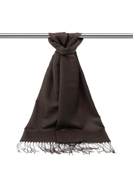Acı Kahve Ipek Görünümlü Şal