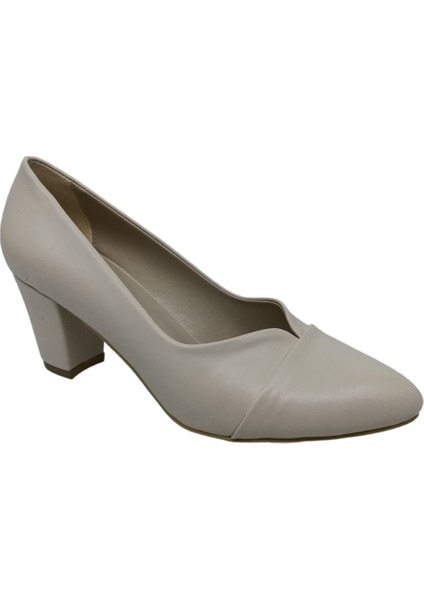 440 Kadın Krem Klasik Alçak Topuklu Ayakkabı fiyatları