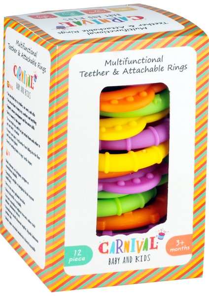 &kids Çok Amaçlı Zincir Dişlik Halka 12'li