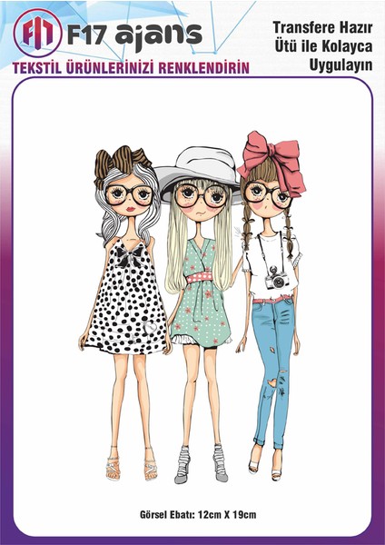 Ütü ile Yapışan Tekstil Dtf Transfer Baskı