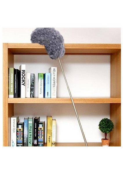 140 cm Teleskopik Uzatılabilir Mikrofiber Yumuşak Başlıklı Gri Toz Alma Fırçası Toz Püskülü fırsatları