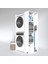 Kenzlife çamaşır-kurutma makinesi dolabı demyanmdf byz 180*090*60 % 100 mdf full mdf banyo kapaksız arkalıksız 2