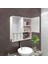 Kenzlife  Banyo Ecza Dolabı Aynalı Çehovmdf Byz 060*060*17  Mdf Full Mdf Çamaşır Mutfak Üst Arkalıklı Alt Arkalıksız 1