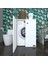 Kenzlife çamaşır makinesi dolabı kapaklı tatyanamdf byz 90*70*60 % 100 mdf full mdf banyo ofis kapaklı arkalıksız 1