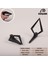 Triangle Sarkaç Kulp Lüks Country Mutfak Mobilya Dolap Çekmece Kulpu Siyah 32 mm 2