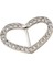 Şerit Toka Kaydırıcısı, Sandalye Kanatları Için Toka Kaydırıcıları Aksesuarlar Rhinestone Argent Kalp (Yurt Dışından) 4