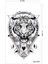 Lynx Geometrik Kaplan Unisex Tattoo Dövme 2