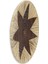 Meander Bambu Afrikan El Yapımı Yıldız Duvar Tabağı Dekoru 40cm 8910 2