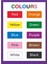 Okul Öncesi Ingilizce Çocuklar Için Renk Kartelası (50*70 Karton Poster) 1