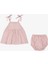 Brandy Kids Çizgili Kız Bebek Elbise Bloomer Set 3