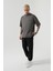 Oversize Basic Süprem Pamuklu T-Shirt Duman 3
