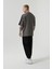 Oversize Basic Süprem Pamuklu T-Shirt Duman 4