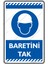 Baretini Tak/25x35cm/Etiket 2