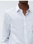 Spor Gömlek Geometrik Detaylı Klasik Yaka Slim Fit Non Iron 5