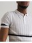 Slimfit Polo Yaka Likralı Çizgili Triko Kumaş Yazlık Spor Erkek T-Shirt 3