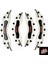 Vw Gtı Kırmızı Beyaz Yapıştırma Logolu Kaliper Kapağı 4'lü Set 1
