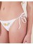 Limon ve Portakal Işlemeli Bikini Altı Beyaz 2