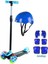 Berattoys Işıklı Scooter 3 Tekerlekli Kask Dizlik Set Twist Scooter Koruyu Ful Set Çocuk Scooter 1