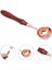 Ahşap Sap Mum Mühürü Eritme Kaşığı Paslanmaz Çelik Rose Gold 4