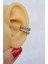 Sacce Scarves&Accessories Gümüş Renkli Iki Sıralı Taşlı Earcuff Sıkıştırmalı Kıkırdak Küpesi 1