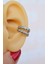 Sacce Scarves&Accessories Gümüş Renkli Iki Sıralı Taşlı Earcuff Sıkıştırmalı Kıkırdak Küpesi 4