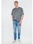 Erkek Milan Açık Mavi Eskitilmiş Yırtıklı Street Jean Pantolon 0081083805 1
