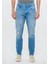 Erkek Milan Açık Mavi Eskitilmiş Yırtıklı Street Jean Pantolon 0081083805 3