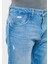 Erkek Milan Açık Mavi Eskitilmiş Yırtıklı Street Jean Pantolon 0081083805 6
