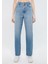 Kadın Happy Gölgeli Mavi 90s Jean Pantolon 101453-82136 3