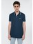 Erkek Yaka Detaylı Lacivert Polo Tişört 064164-28417 2