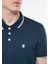 Erkek Yaka Detaylı Lacivert Polo Tişört 064164-28417 4
