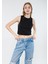 Kadın Siyah Crop Top 1610786-900 1