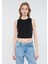 Kadın Siyah Crop Top 1610786-900 3