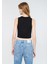 Kadın Siyah Crop Top 1610786-900 4