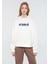 Kadın Mavi Logo Baskılı Kapüşonlu Ekru Sweatshirt 168334-81964 3