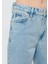 Kadın HAPPY Eskitilmiş Mavi Yırtıklı Jean Pantolon 101453-84409 6