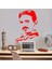 Bilim Adamı Nikola Tesla Silüeti Dekoratif Duvar Sticker, Çıkartma 4