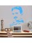 Bilim Adamı Nikola Tesla Silüeti Dekoratif Duvar Sticker, Çıkartma 5