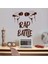 Hip Hop - Rap Battle - Müzik Dekoratif Genç Odası Duvar Sticker, Çıkartma Kahverengi 1