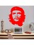 Che Guevara Silüeti Dekoratif Genç Odası Duvar Sticker, Çıkartma Kırmızı 1