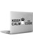 Keep Calm And Code Kral Tacı Mac Book Laptop Sticker, Etiket, Çıkartma 1