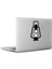 Nostaljik Gaz Lambası Siluet Mac Book Laptop Sticker, Etiket, Çıkartma 1