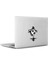 Palmiye Ağaçları Silueti Mac Book Laptop Sticker, Etiket, Çıkartma 1