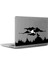Dolunayda Uluyan Vahşi Kurt Mac Book Laptop Sticker, Etiket, Çıkartma 1
