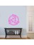 Balık Motifli Barış Simgesi Silüeti Dekoratif Duvar Sticker, Çıkartma Pembe 1