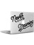 Never Stop Dreaming Yazısı Mac Book Laptop Sticker, Etiket, Çıkartma 1