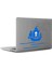 Kuru Kafa Bayraklı Korsan Gemisi Apple Macbook, Pro Sticker Etiket Dekoratif Mavi 1