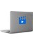 Yönetmen Klaket Play Mac Book Laptop Sticker, Etiket, Çıkartma Mavi 1