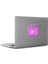 Yönetmen Klaket Play Mac Book Laptop Sticker, Etiket, Çıkartma Pembe 1