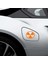Radyasyon Simge Yakıt Depo Kapağı Sticker, Araba, Oto Etiket, Tuning, Aksesuar, Modifiye Turuncu 1